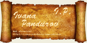 Ivana Pandurov vizit kartica